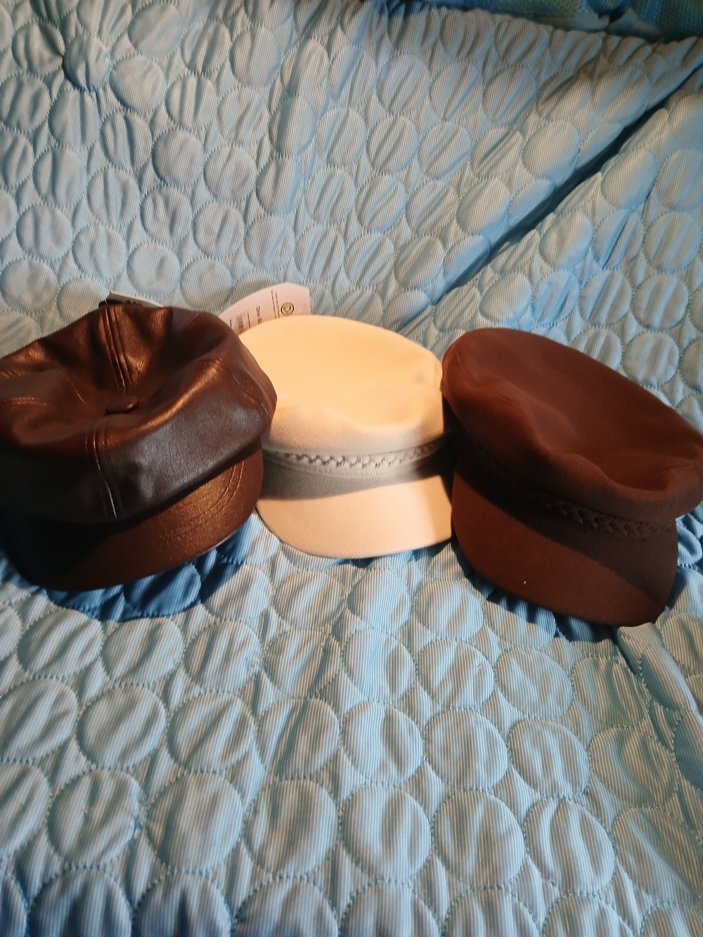 Time and Tru Women's Fisherman Caps - Black, Cream, Brown